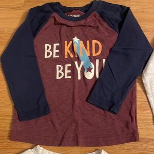 6 pc bundle toddler boys graphic long sleeve tees, size: 3T